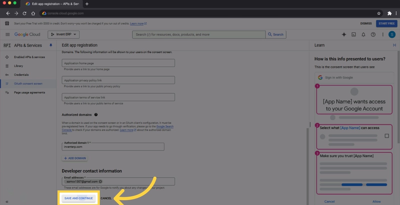 الخطوة 16 - Google OAuth