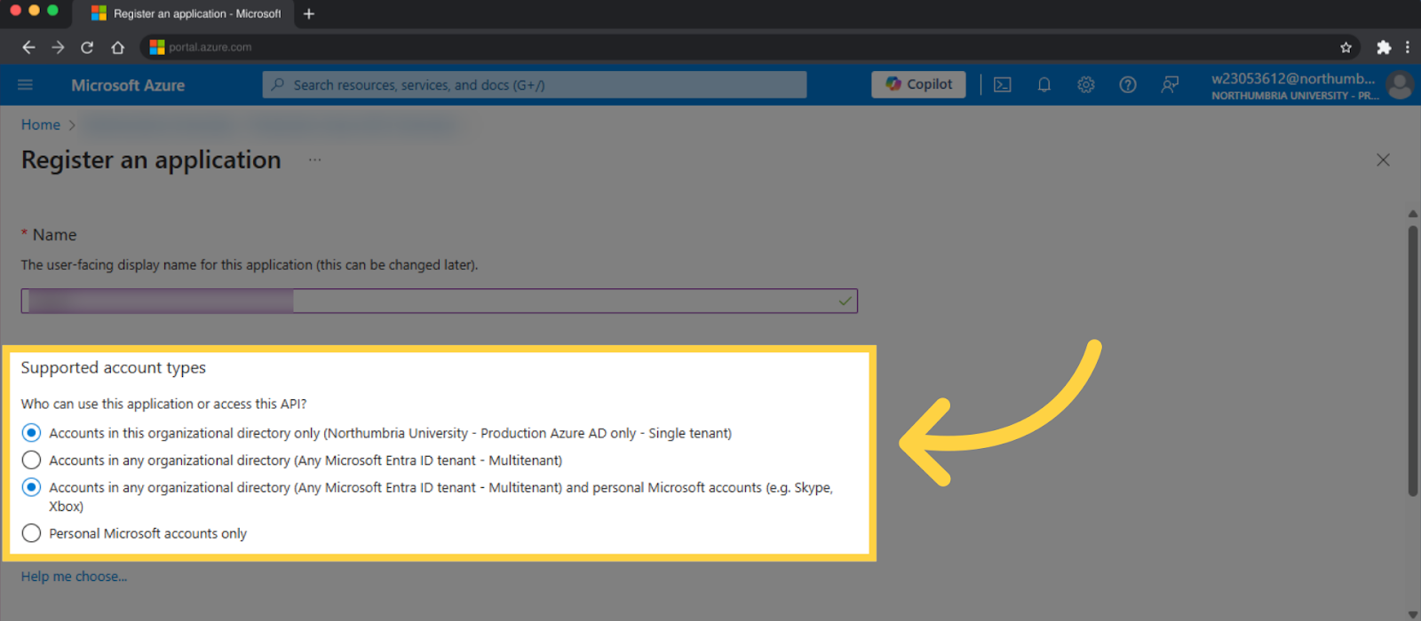 الخطوة 7 - Outlook OAuth